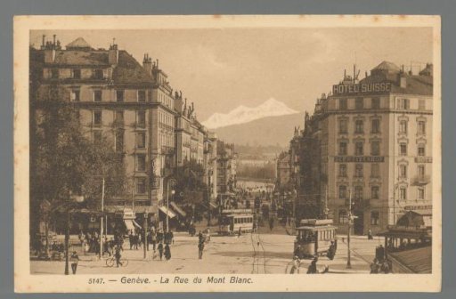 Geneva. Mont Blanc Street