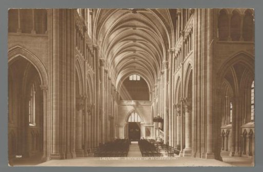 Lausanne. Interior of the Cathedral