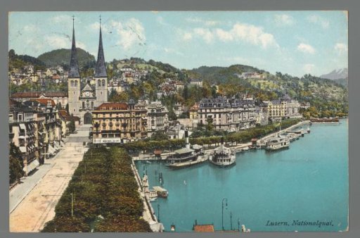 Lucerne. Nationalquai