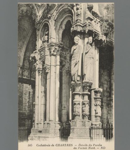 Cathedral of Chartres. Details of the North Portal Porch