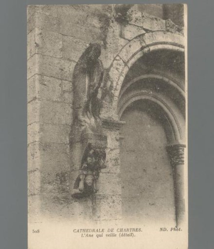 Cathedral of Chartres. The Watchful Donkey (Detail)