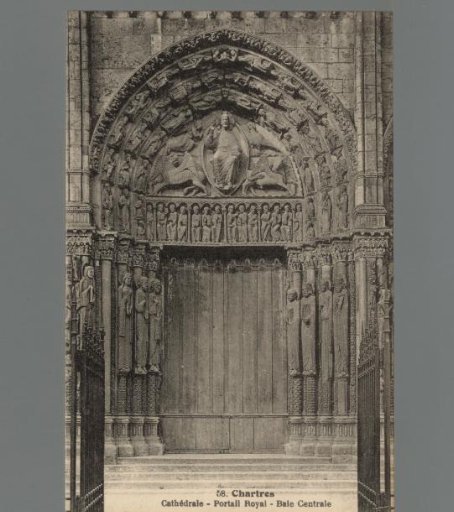 Chartres. Cathedral - Royal Portal - Central Bay