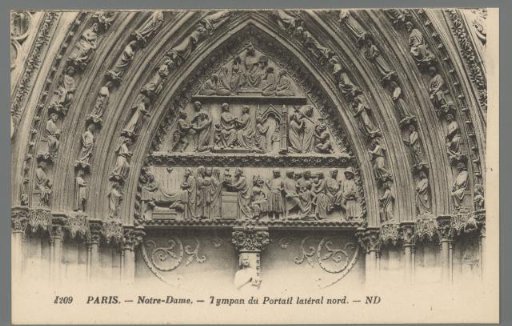 Paris - Notre-Dame - Tympanum of the north lateral portal
