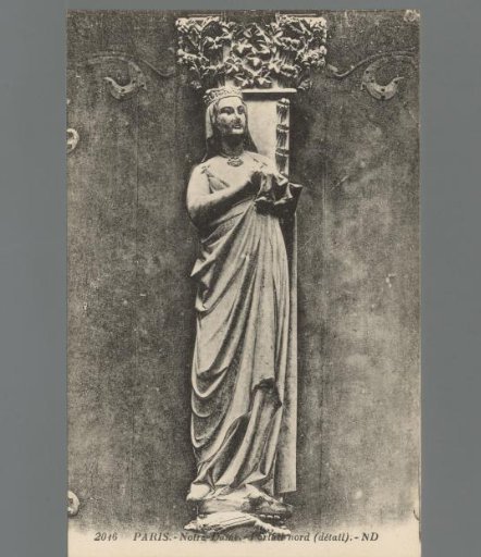 Paris - Notre-Dame. North portal (detail)