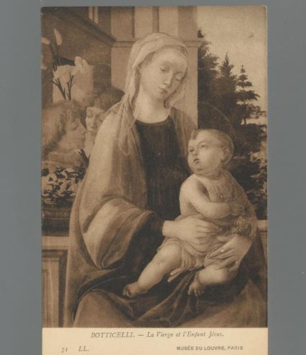 Botticelli - The Virgin and Child. Musée du Louvre, Paris