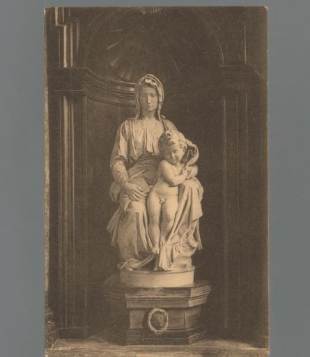Bruges. Notre-Dame Church. The Virgin and Child by Michelangelo (1506)