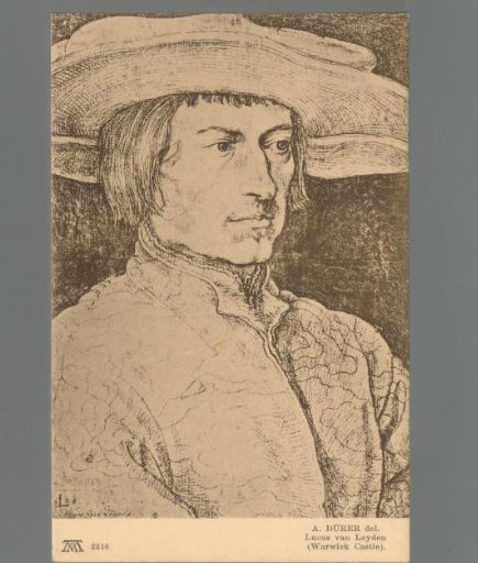 A. Dürer del. Lucas van Leyden (Warwick Castle)