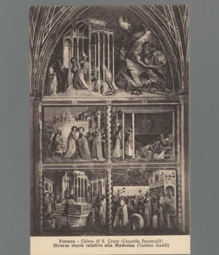 Florence - Chiesa di S. Croce (Cappella Baroncelli). Various stories related to the Madonna (Taddeo Gaddi)