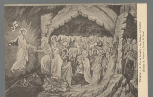 Florence - Santa Maria Novella. The Descent into Limbo (Simone di Martino or Sienese School)