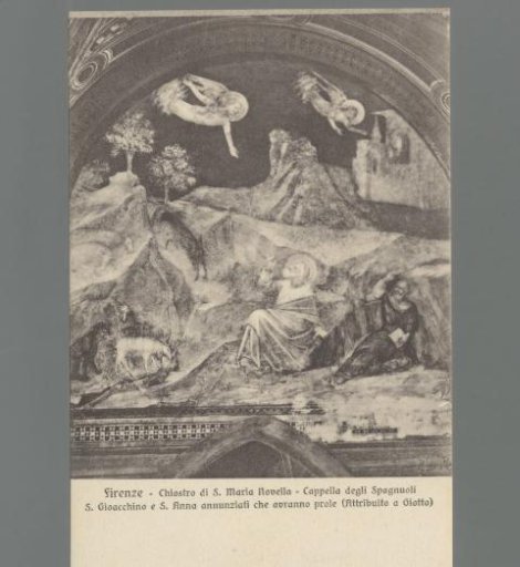 Florence - Cloister of Santa Maria Novella - Spanish Chapel. Saint Joachim and Saint Anne Announced That They Will Have Offspring (Attributed to Giotto)