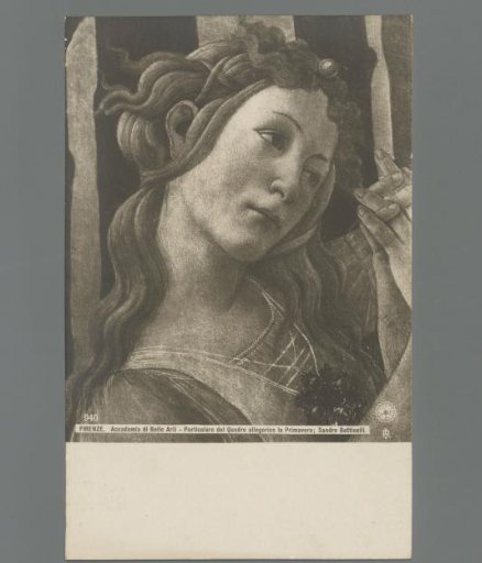 Florence - Accademia di Belle Arti - Detail of the allegorical painting The Spring; Sandro Botticelli