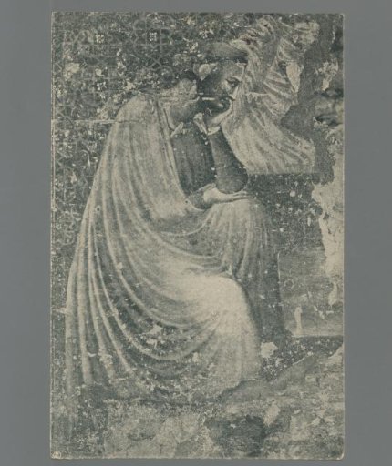 Presumed portrait of Dante discovered in January 1920 in the Church of St. Francis in Ravenna.