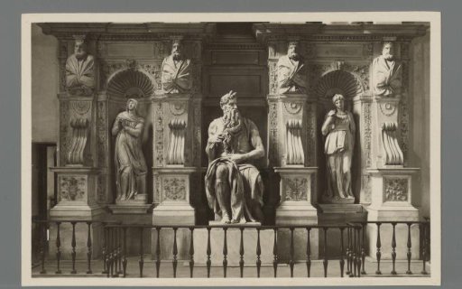 Rome - Bass del mon. a Giulio II nella Chiesa di S. Pietro in Vincoli (Michelangelo)