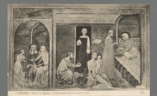San Gimignano - Church of St. Augustine - The Nativity of the Virgin; Bartolo di Fredi