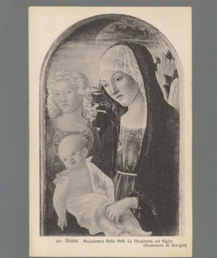 Siena - Accademia di Belle Arti. The Madonna with Child (Francesco di Giorgio)