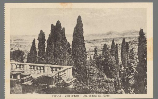 Tivoli - Villa d'Este - A View from the Park
