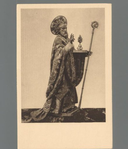 Dressed statue of St. Nicholas, as it is carried in procession in Bari - Bari, Church of St. Gregory
