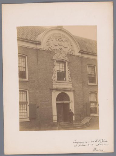 Entrance of the Orphanage and Poorhouse at Achterom 15 in Hoorn