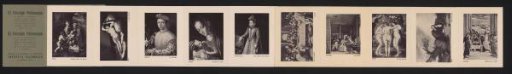 Leporello Album with Art Reproductions from the Museo del Prado in Madrid