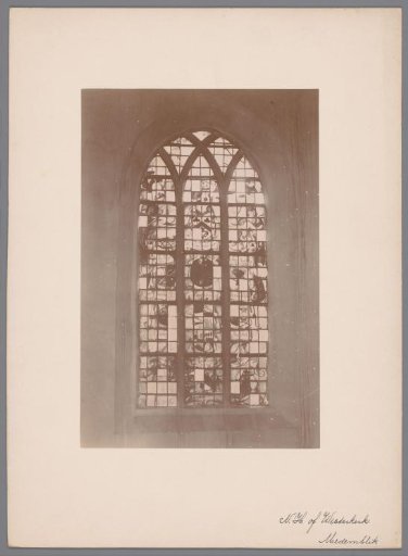 Painted window of the Westerkerk in Medemblik
