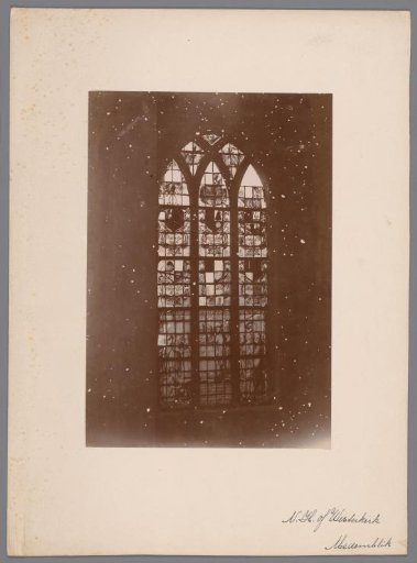 Painted window of the Westerkerk in Medemblik