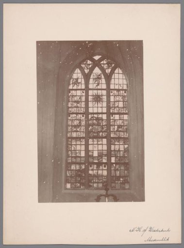 Painted window of the Westerkerk in Medemblik