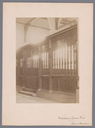 Choir screen in the Great or Saint Nicholas Church in Monnickendam