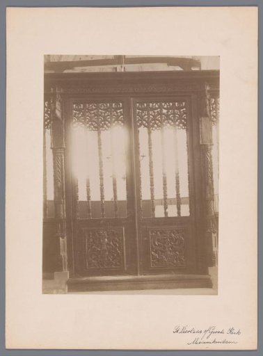Choir screen in the Great or Saint Nicholas Church in Monnickendam