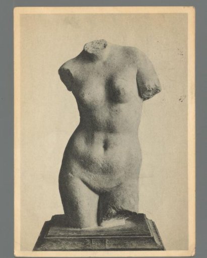 Mariemont Museum. Torso of Aphrodite. Hellenistic Period