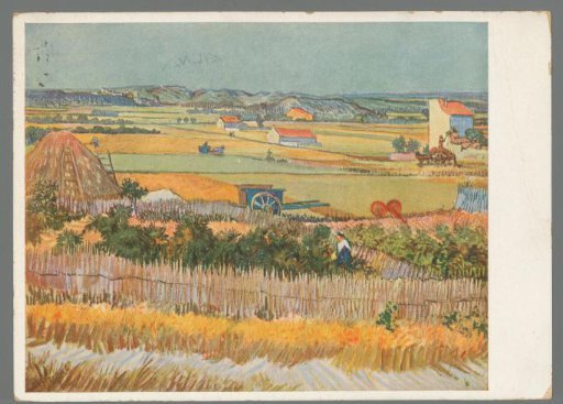 V. van Gogh, Landscape with Vegetable Garden / Cornfields in Provence / Kitchen Garden