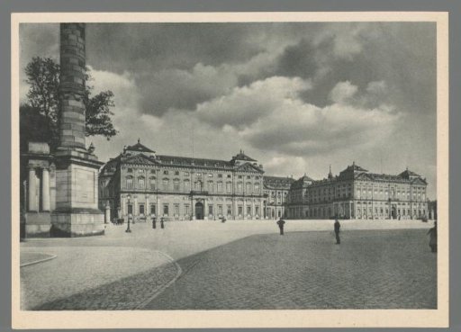 Residence Würzburg. City front of the Residence