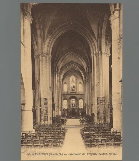 Étampes (S.-et-O.) - Interior of Notre-Dame Church