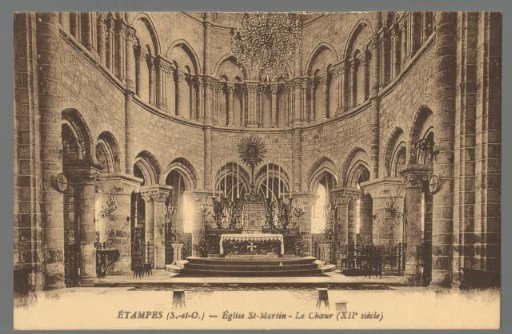 Étampes (S.-et-O.) - Church of St-Martin - The Choir (12th Century)