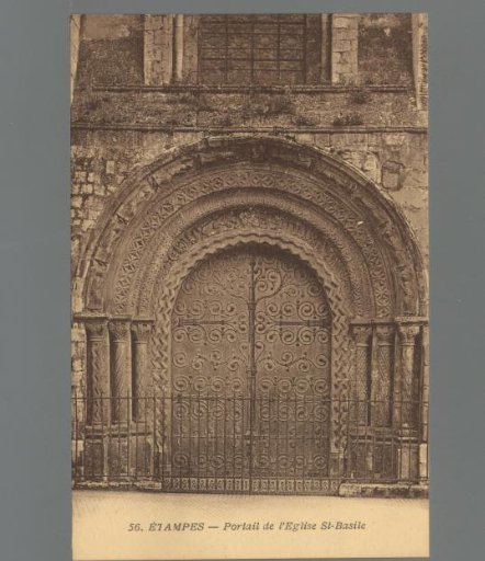 Étampes - Portal of the Church of St-Basile