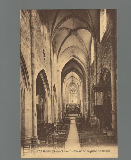 Étampes (S.-et-O.) - Interior of the Church of St-Basile