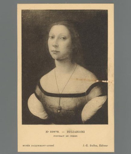 Bugiardini. Portrait of a Woman. Musée Jacquemart-André