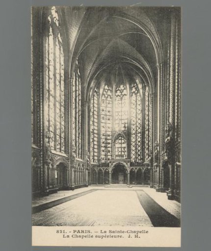 Paris - La Sainte-Chapelle. The Upper Chapel. J.H.