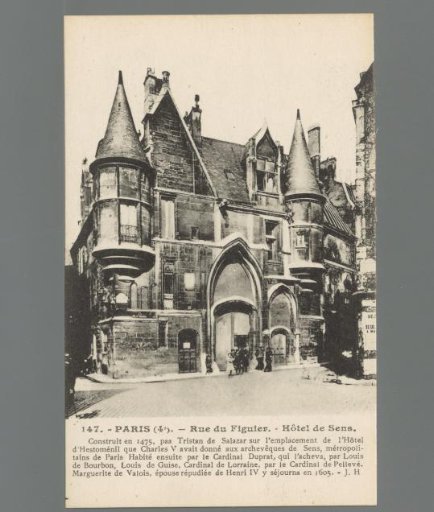 Paris (4th) - Rue du Figuier - Hôtel de Sens