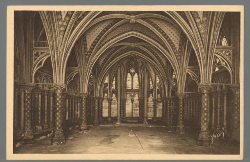 La Sainte Chapelle (Interior of the Lower Chapel) / Holy Chapel inside (lower chapel)