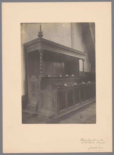 Choir stall in the Great Church at Oosthuizen