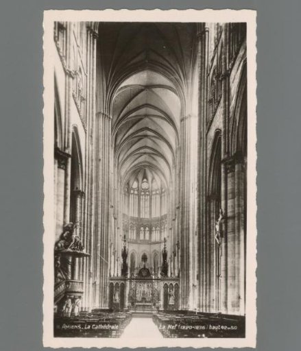 Amiens. The Cathedral. The Nave (1220-1236) 42.50 Meters High