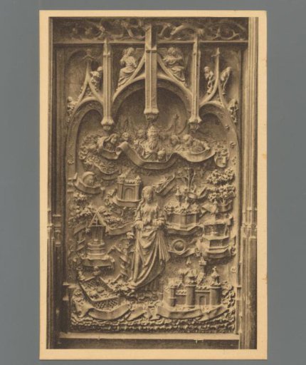 Cathedral of Amiens. Choir Stalls (16th Century). Symbolic Representation of the Immaculate Conception