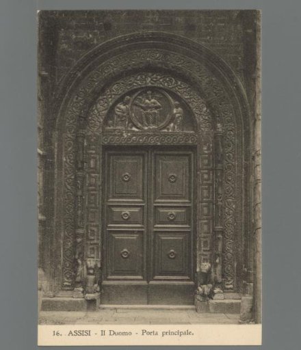 Assisi. The Cathedral. Main Portal