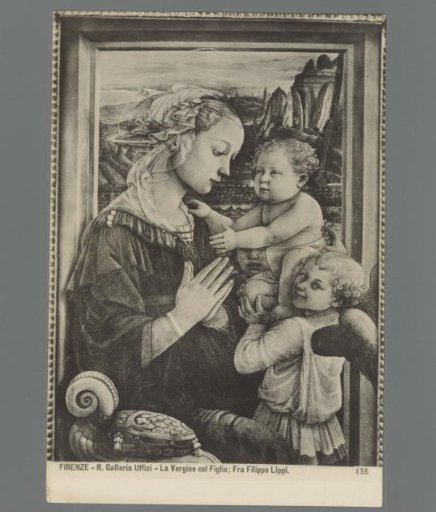 Florence. Royal Gallery Uffizi. The Virgin with the Child; Fra Filippo Lippi