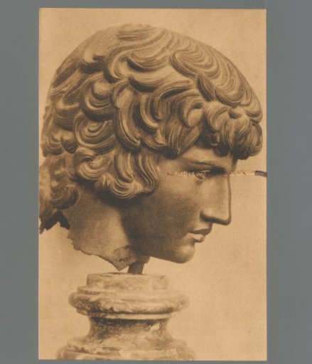 Florence. Royal Archaeological Museum (Roman Section). Antinous (Bronze of the Hadrianic Age)