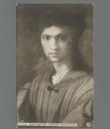 Florence. Uffizi Gallery. Self-portrait. By Andrea del Sarto