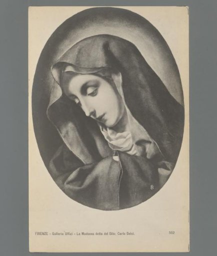 Florence. Uffizi Gallery. The Madonna of the Finger. By Carlo Dolci