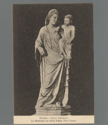 Orvieto. Opera Museum. The Madonna with the Divine Child (by Nino Pisano)