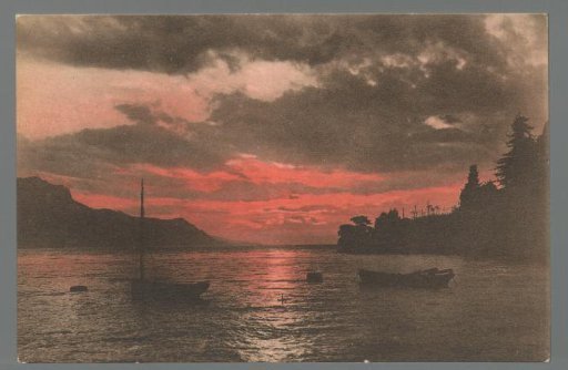 Lake Geneva. Sunset