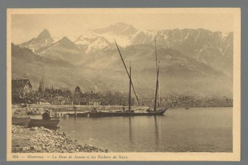Montreux. The Dent de Jaman and the Rochers de Naye